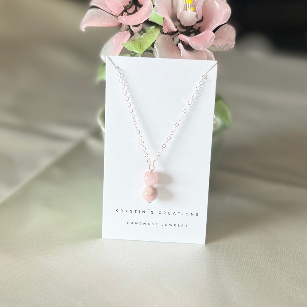 925 Silver🌟Kunzite Necklace- Handmade